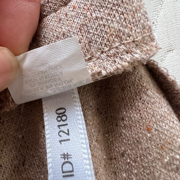 Express Tweed Peplum Hem Skirt, Light Brown, Size XS, Pre-owned - Picture 8 of 9